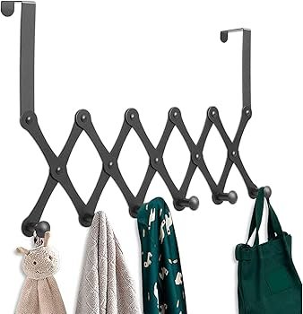 Over-the-door hanger with 6 hooks.