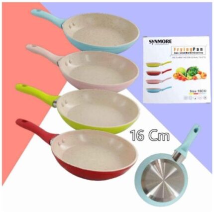 Pan 16CM Marble Coating and Silicone handle - Fry Pan