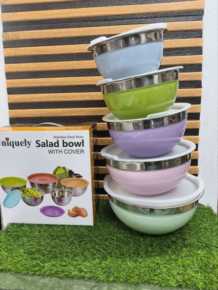 salad bowl with 5 pc bowl 5 pc cover