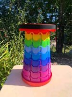 Portable Rainbow  Folding Chair stool