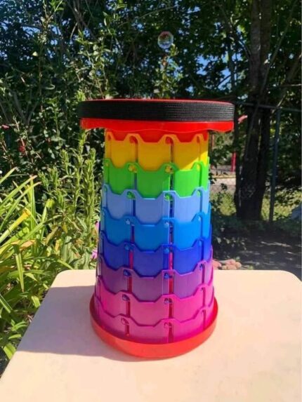 Portable Rainbow  Folding Chair stool