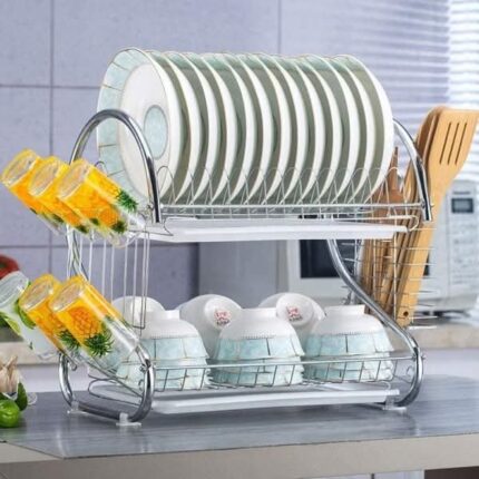 2 layer dish drainer Rack