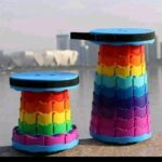 Portable Rainbow  Folding Chair stool - Image 3
