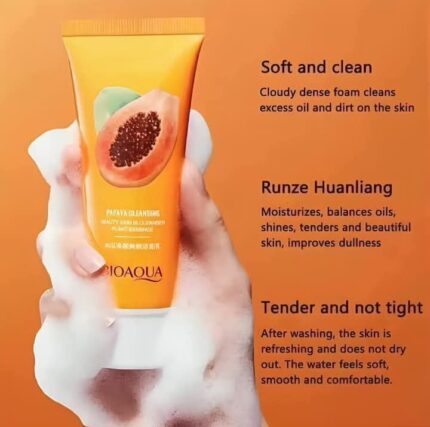BIOAQUA PAPAYA PURIFYING Moisturizing Cleanser Face Wash