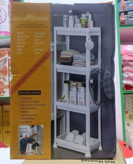 4 Tiers rectangular storage rack.