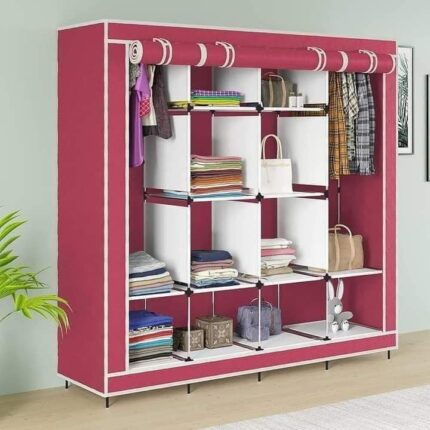 Portable Wardrobe 3 layer Almari