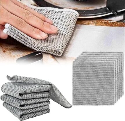 magic10 pcs maguni Steel Wire Dishcloth Daily Cleaning Cloth