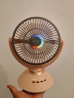 Joy Super JY-2570 Rechargeable Table Fan with LED Light - Image 10