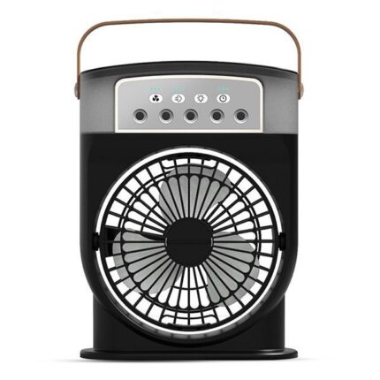 Rechargeable Air Cooling Fan With Mist Flow