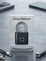 Smart Fingerprint Padlock – Keyless Biometric Thumbprint Lock with 10 User Capacity, USB Rechargeable Battery & Portable Security for Doors, Bicycles & Toolboxes - Image 2
