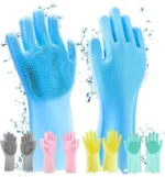 2Pcs Magic Silicone Dish Washing Gloves(2Pcs) - Image 2