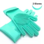 2Pcs Magic Silicone Dish Washing Gloves(2Pcs) - Image 3
