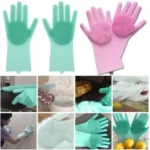 2Pcs Magic Silicone Dish Washing Gloves(2Pcs) - Image 6