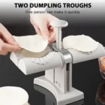 Double Head Automatic Dumpling Maker – Food-Grade ABS Dumpling Press for Dumplings, Momos & Ravioli (Wrap Two at a Time) - Image 2