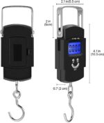 Portable Digital Hanging Weight Scale – 50kg/10g Electronic Hook Weighing Machine with LCD Display, Tare Function & Auto Shut-Off for Home, Market & Luggage - Image 3