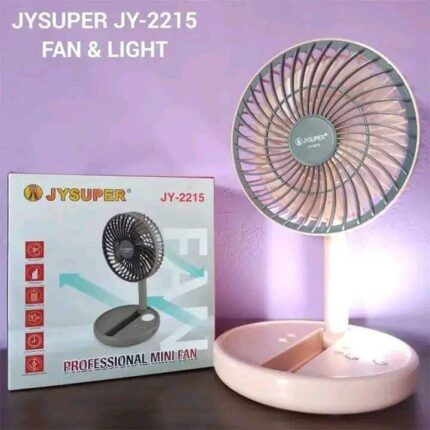 Jysuper 2215 Rechargeable Fan + Light