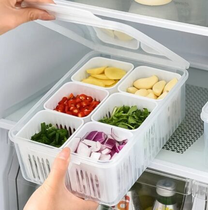 6 Grid Fridge Storage Box
