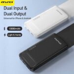 Awei P5K 10000mAh Dual USB Port Power Bank পাওয়ার ব্যাংক - Image 2