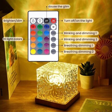 16 Colors Plug-In USB Galaxy Night Light Ocean Wave with Remote Control