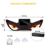Solar Devil Eyes LED Car/Bike Window Light with Motion Sensor & USB-C Charging - Image 3