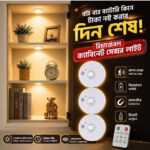 3Pcs Rechargeable Closet Sensor Light Spot Light