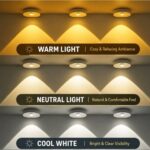 3Pcs Rechargeable Closet Sensor Light Spot Light - Image 2