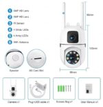 New V380 Mini Indoor PTZ Dual Lens 4MP HD Smart Home WiFi Security Camera – Baby Monitor with Night Vision, Two-Way Audio & Cloud Storage (SQ21-L) - Image 4