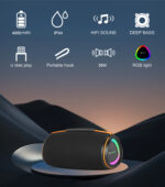 Prodo RGB Light Up Portable Speaker | RGB লাইট ব্লুটুথ স্পিকার - Image 2